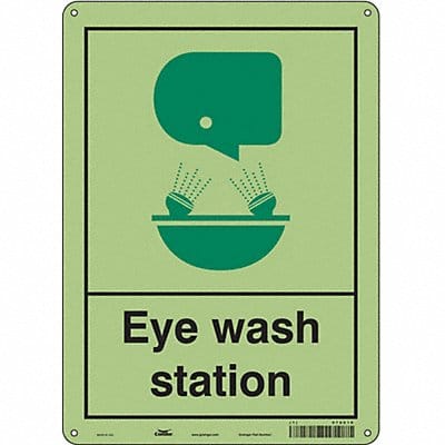 Safety Sign 14 in x 10 in Aluminum