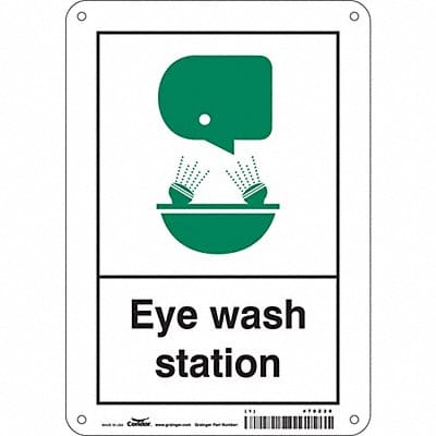 Safety Sign 10 in x 7 in Polyethylene