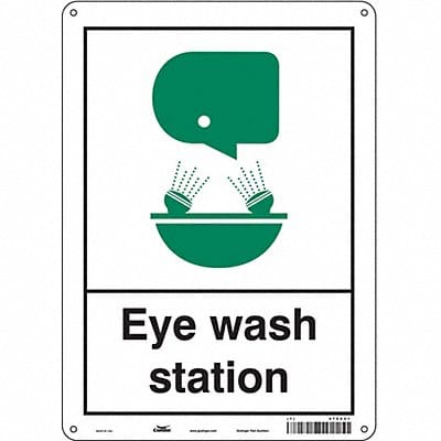 Safety Sign 14 in x 10 in Polyethylene