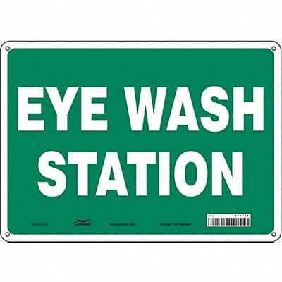 Safety Sign 10 in x 14 in Polyethylene