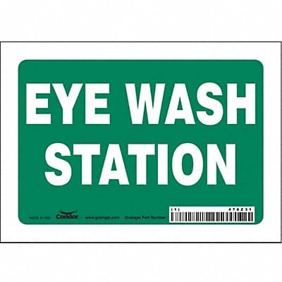 Safety Sign 5 in x 7 in Vinyl