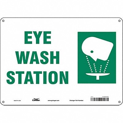 Safety Sign 10 in x 14 in Polyethylene