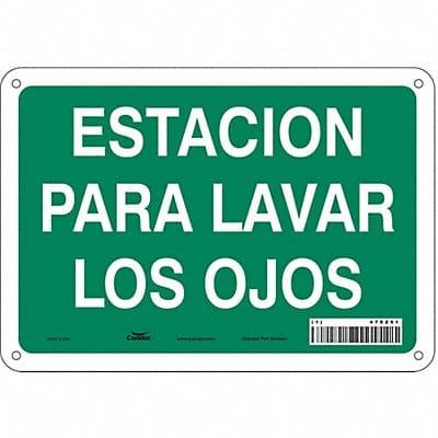 Safety Sign 7 in x 10 in Polyethylene