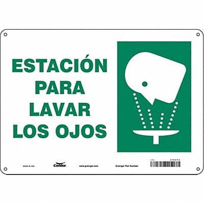 Safety Sign 10 in x 14 in Aluminum