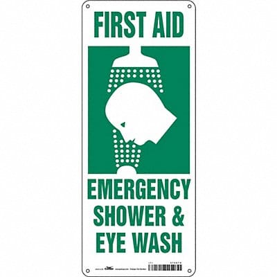 Safety Sign 17 in x 7 in Polyethylene