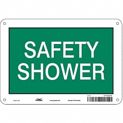 Safety Sign 7 in x 10 in Aluminum