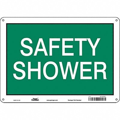 Safety Sign 10 in x 14 in Aluminum