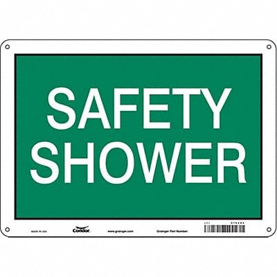 Safety Sign 10 in x 14 in Polyethylene