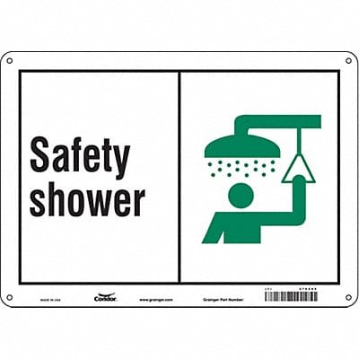 Safety Sign 10 in x 14 in Aluminum