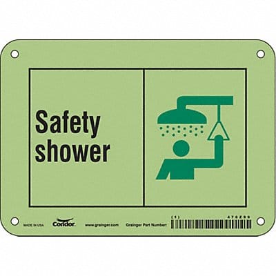 Safety Sign 5 in x 7 in Polyethylene