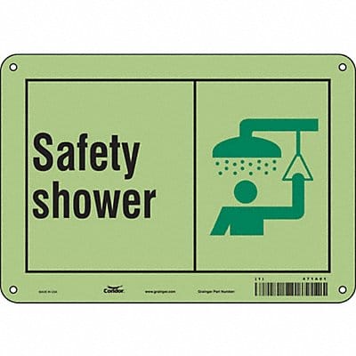 Safety Sign 7 in x 10 in Polyethylene