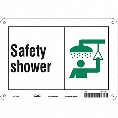 Safety Sign 7 in x 10 in Polyethylene