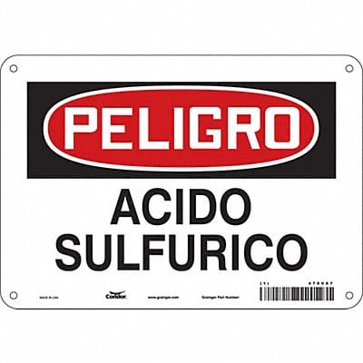 Safety Sign 7 inx10 in Polyethylene