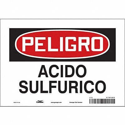 Safety Sign 7 in x 10 in Vinyl