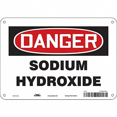 Safety Sign 7 in x 10 in Aluminum