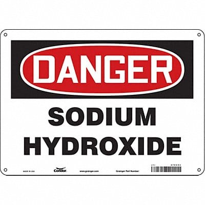 Safety Sign 10 inx14 in Aluminum