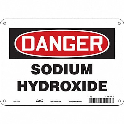 Safety Sign 7 inx10 in Polyethylene