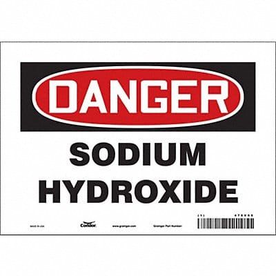 Safety Sign 7 inx10 in Vinyl