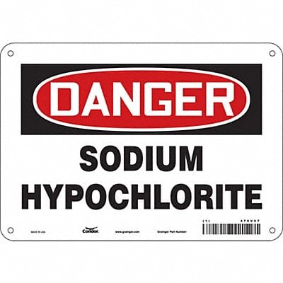Safety Sign 7 in x 10 in Aluminum