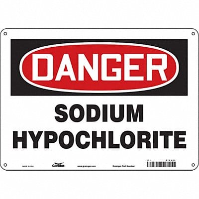 Safety Sign 10 inx14 in Aluminum