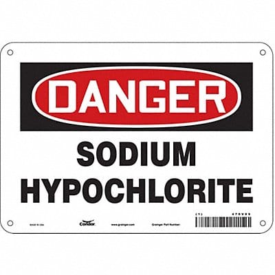 Safety Sign 7 inx10 in Polyethylene