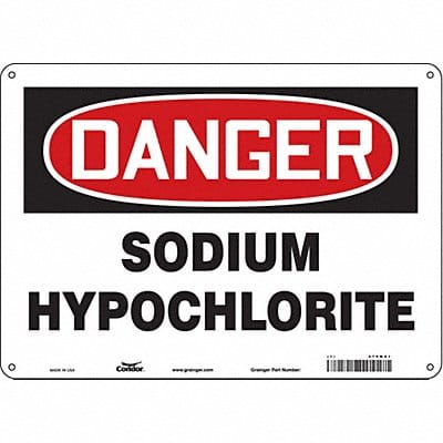 Safety Sign 10 inx14 in Polyethylene