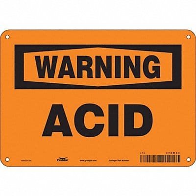 Safety Sign 7 in x 10 in Aluminum
