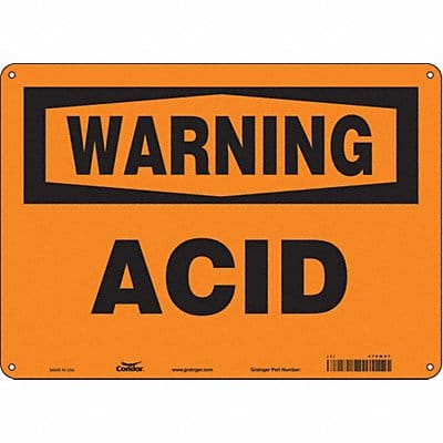 Safety Sign 10 inx14 in Polyethylene