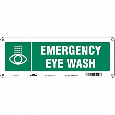 Safety Sign 5 in x 14 in Polyethylene