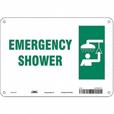 Safety Sign 7 in x 10 in Aluminum