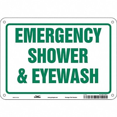 Safety Sign 7 in x 10 in Aluminum