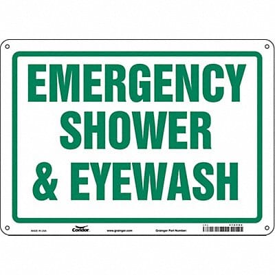 Safety Sign 10 in x 14 in Aluminum