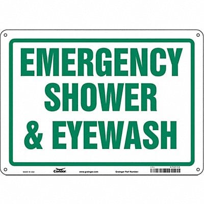 Safety Sign 10 in x 14 in Polyethylene