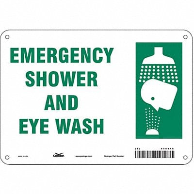 Safety Sign 7 in x 10 in Polyethylene