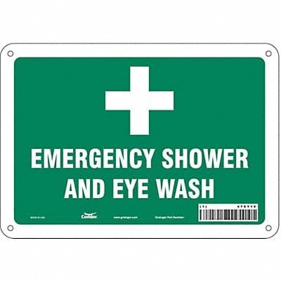 Safety Sign 7 in x 10 in Aluminum