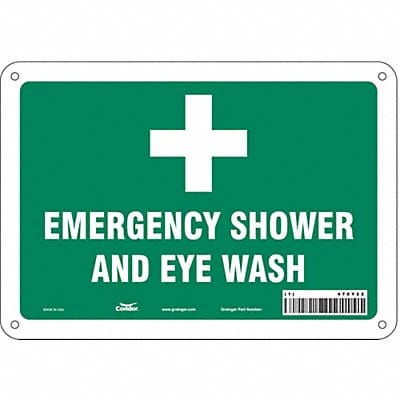 Safety Sign 7 in x 10 in Polyethylene
