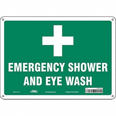 Safety Sign 10 in x 14 in Polyethylene