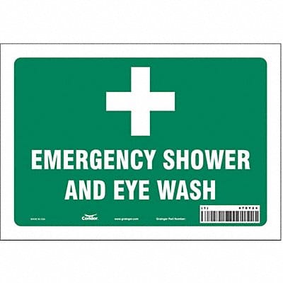 Safety Sign 7 in x 10 in Vinyl