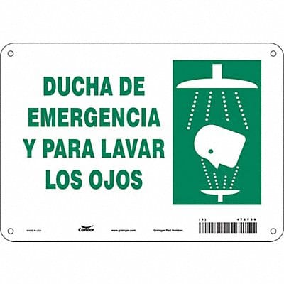 Safety Sign 7 in x 10 in Aluminum