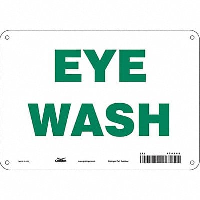 Safety Sign 7 in x 10 in Aluminum