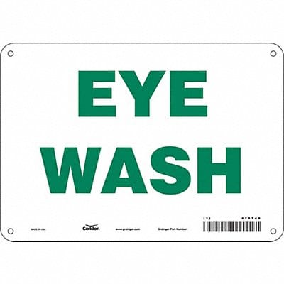 Safety Sign 7 in x 10 in Polyethylene
