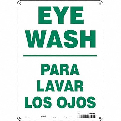 Safety Sign 14 in x 10 in Aluminum