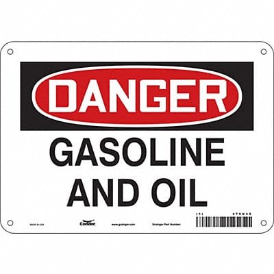 Safety Sign 7 in x 10 in Polyethylene