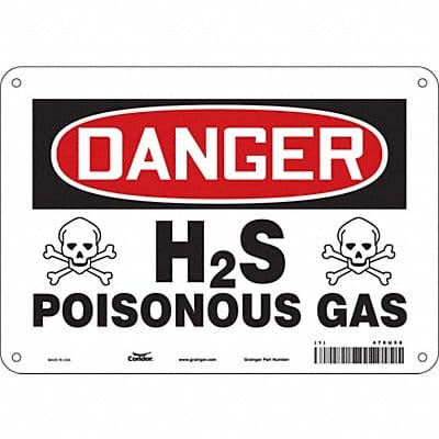 Safety Sign 7 in x 10 in Aluminum