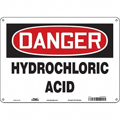 Safety Sign 10 inx14 in Polyethylene