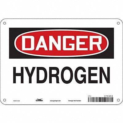 Safety Sign 7 in x 10 in Aluminum
