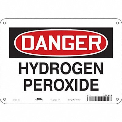 Safety Sign 7 in x 10 in Polyethylene