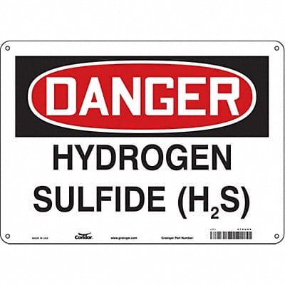 Safety Sign 10 in x 14 in Polyethylene