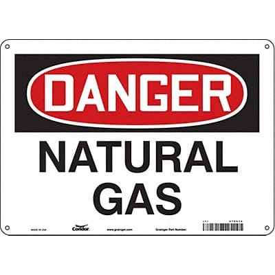 Safety Sign 10 inx14 in Polyethylene