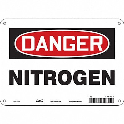 Safety Sign 7 in x 10 in Aluminum